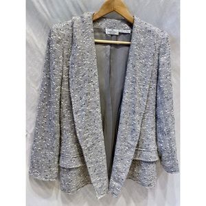 Valentino VTG 80s Hooded Boucle Blazer